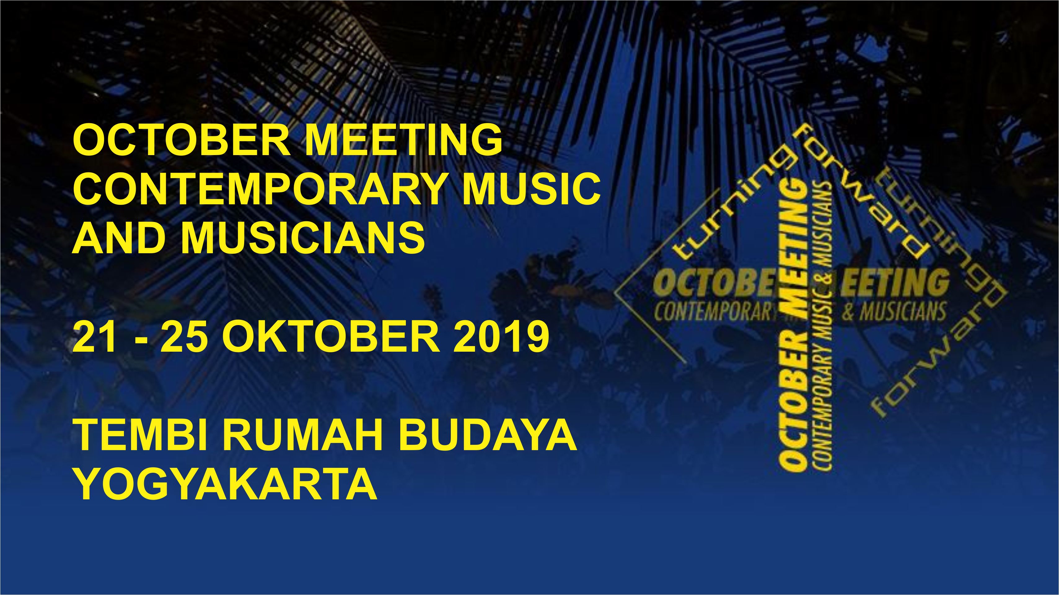 JADWAL LENGKAP OCTOBER MEETING 2019!